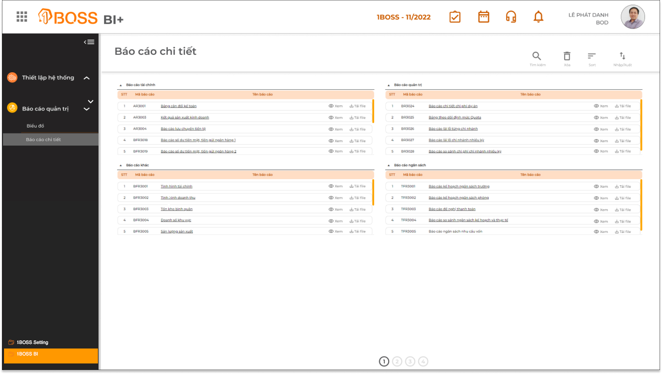 Tổng hợp dữ liệu hệ thống
