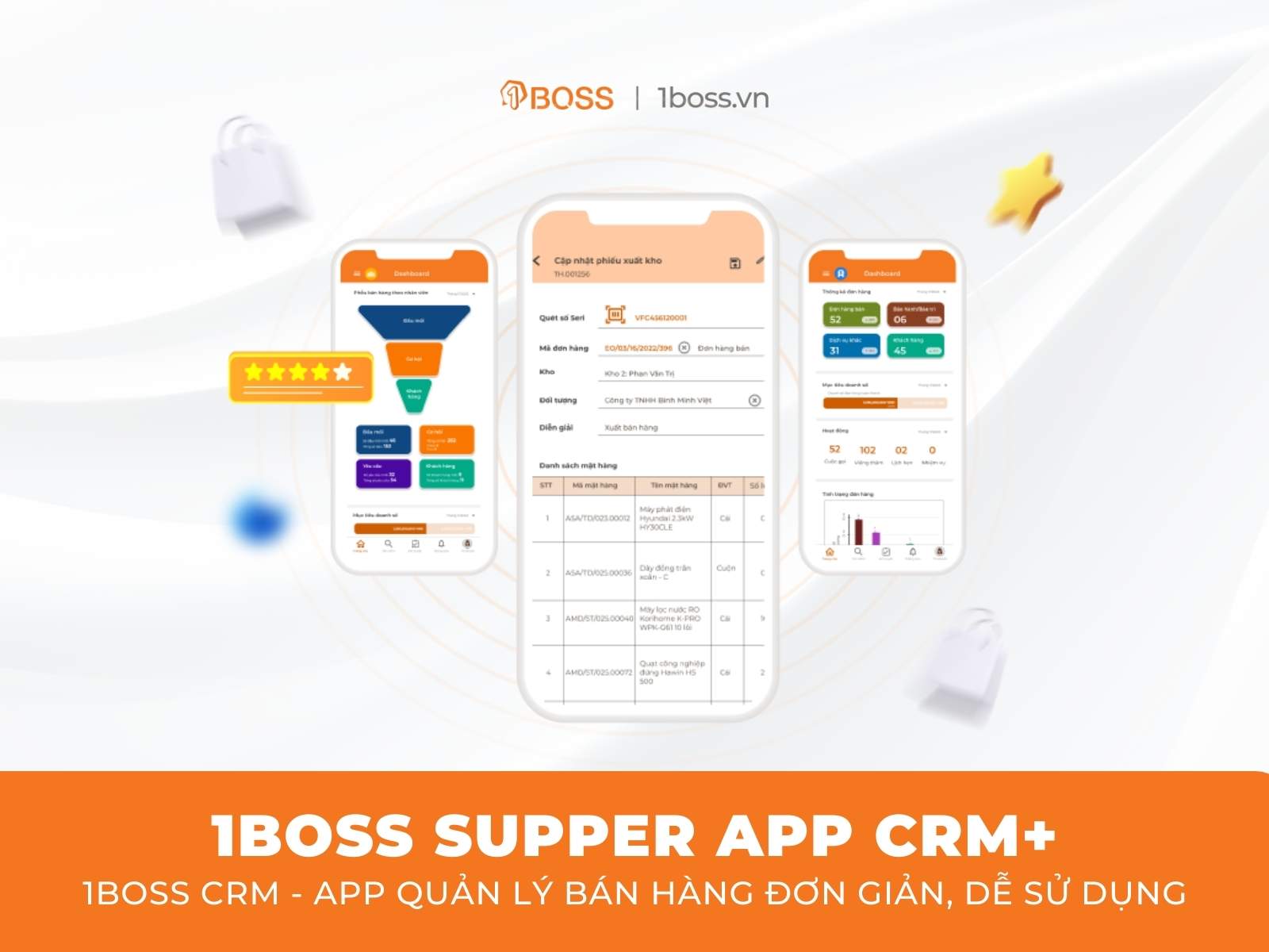 1BOSS CRM – App quản lý bán hàng đơn giản, dễ sử dụng