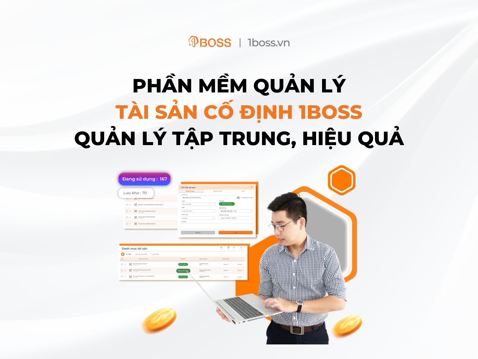 Phần mềm quản lý tài sản cố định 1BOSS - Quản lý tập trung, hiệu quả