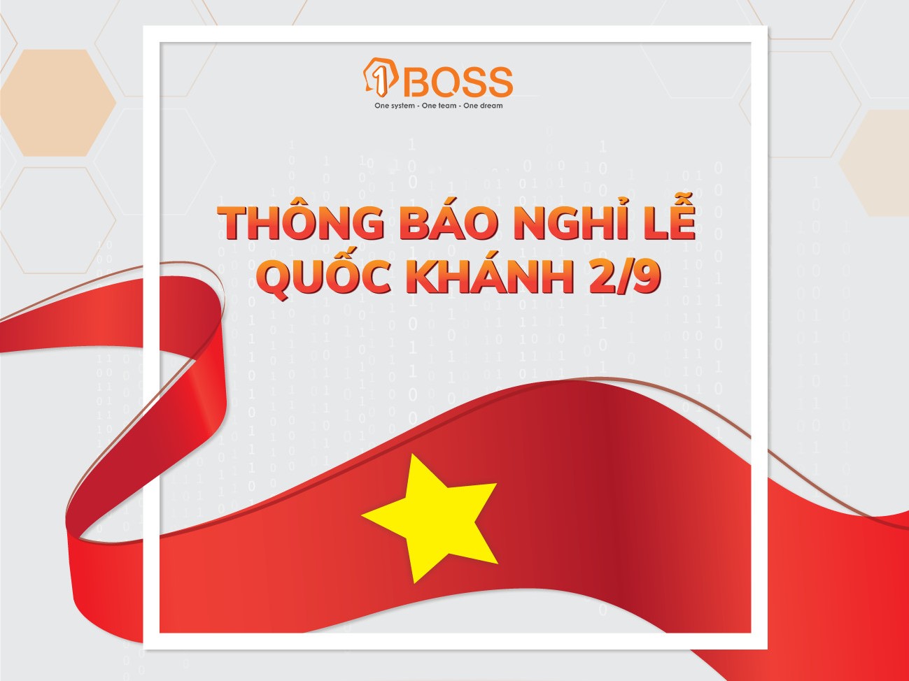 Thông báo nghỉ lễ Quốc Khánh 2/9/2022