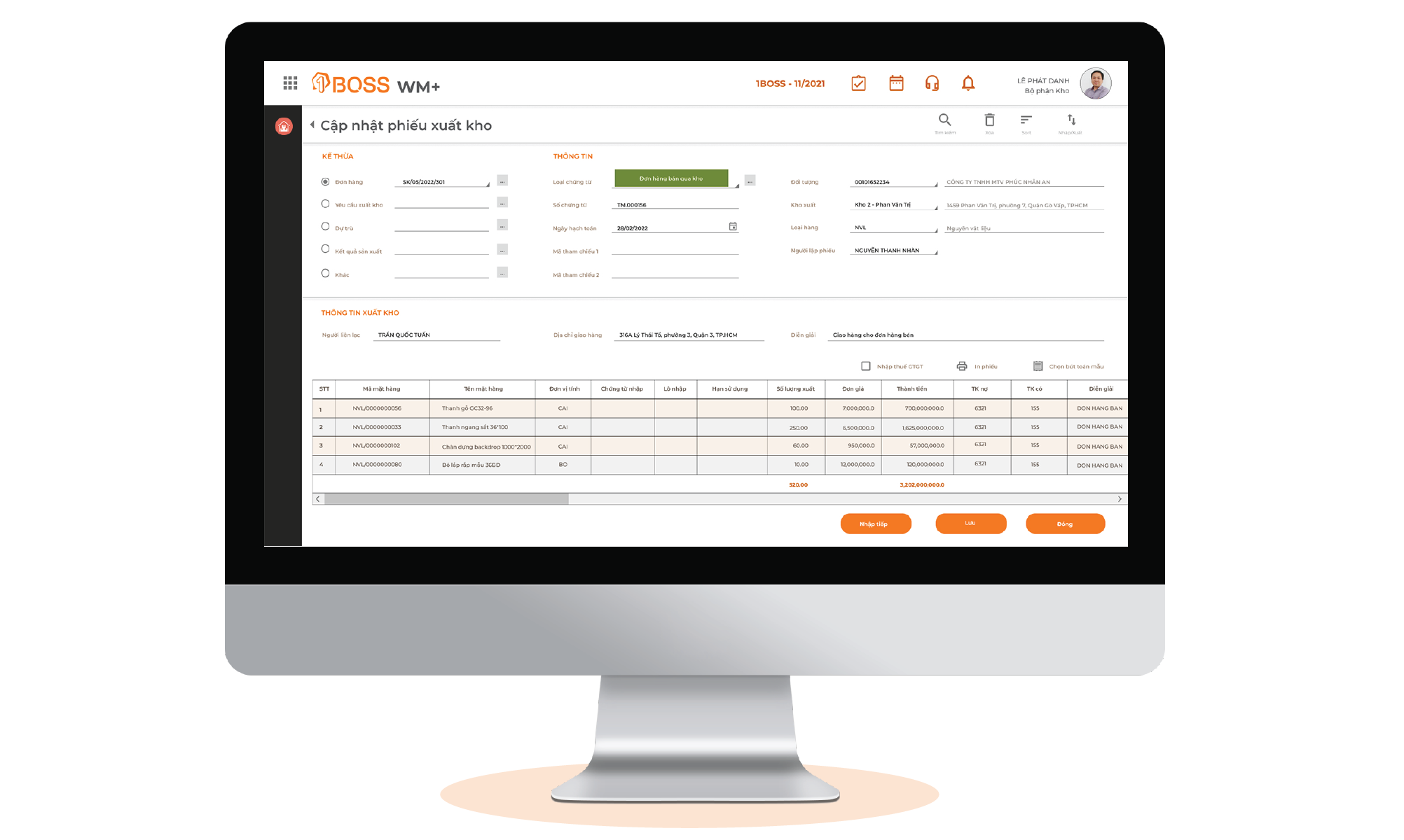 Quản lý toàn diện, tồn kho cả nội bộ và dealer