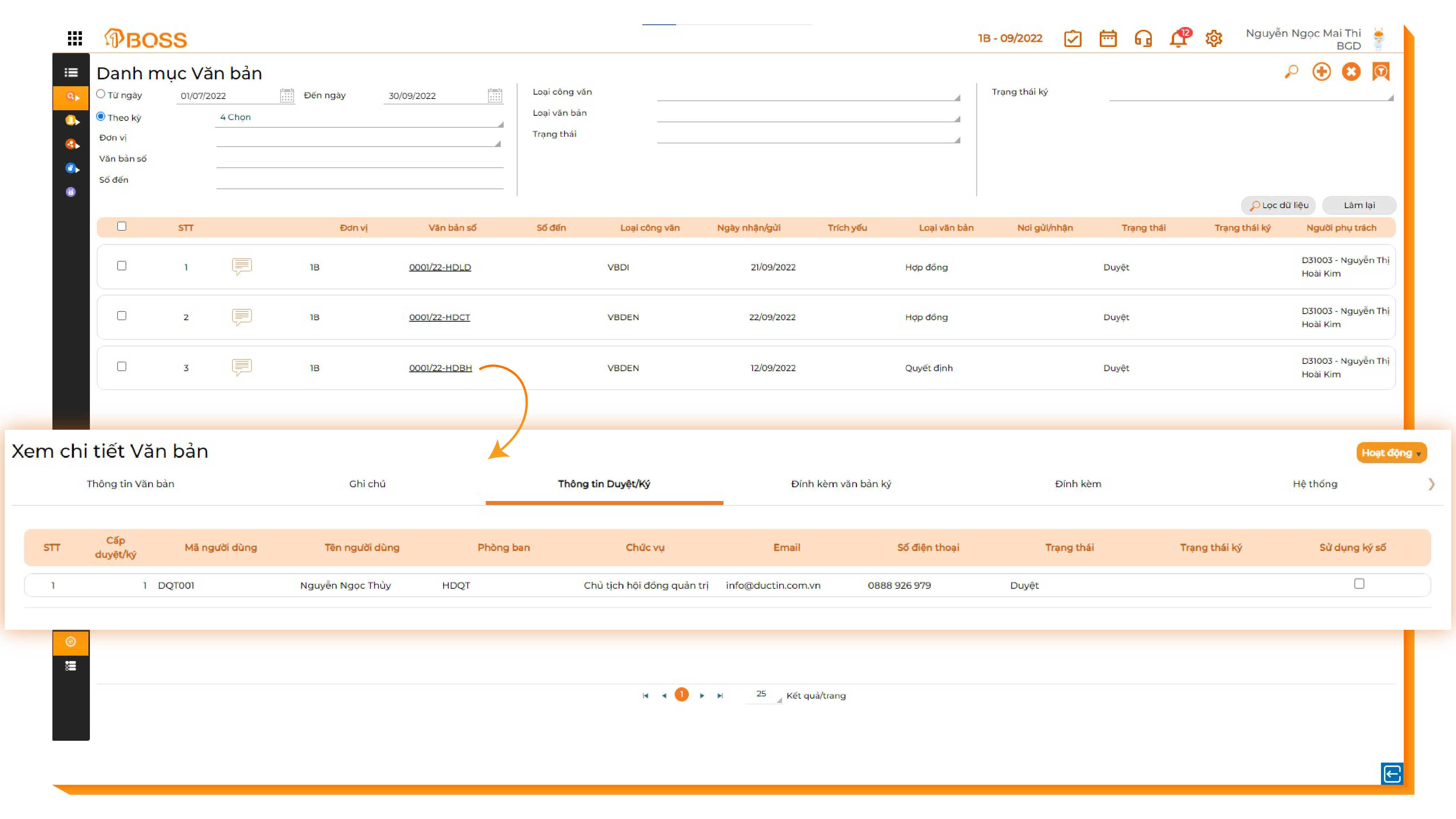Quản lý tài liệu, lịch làm việc