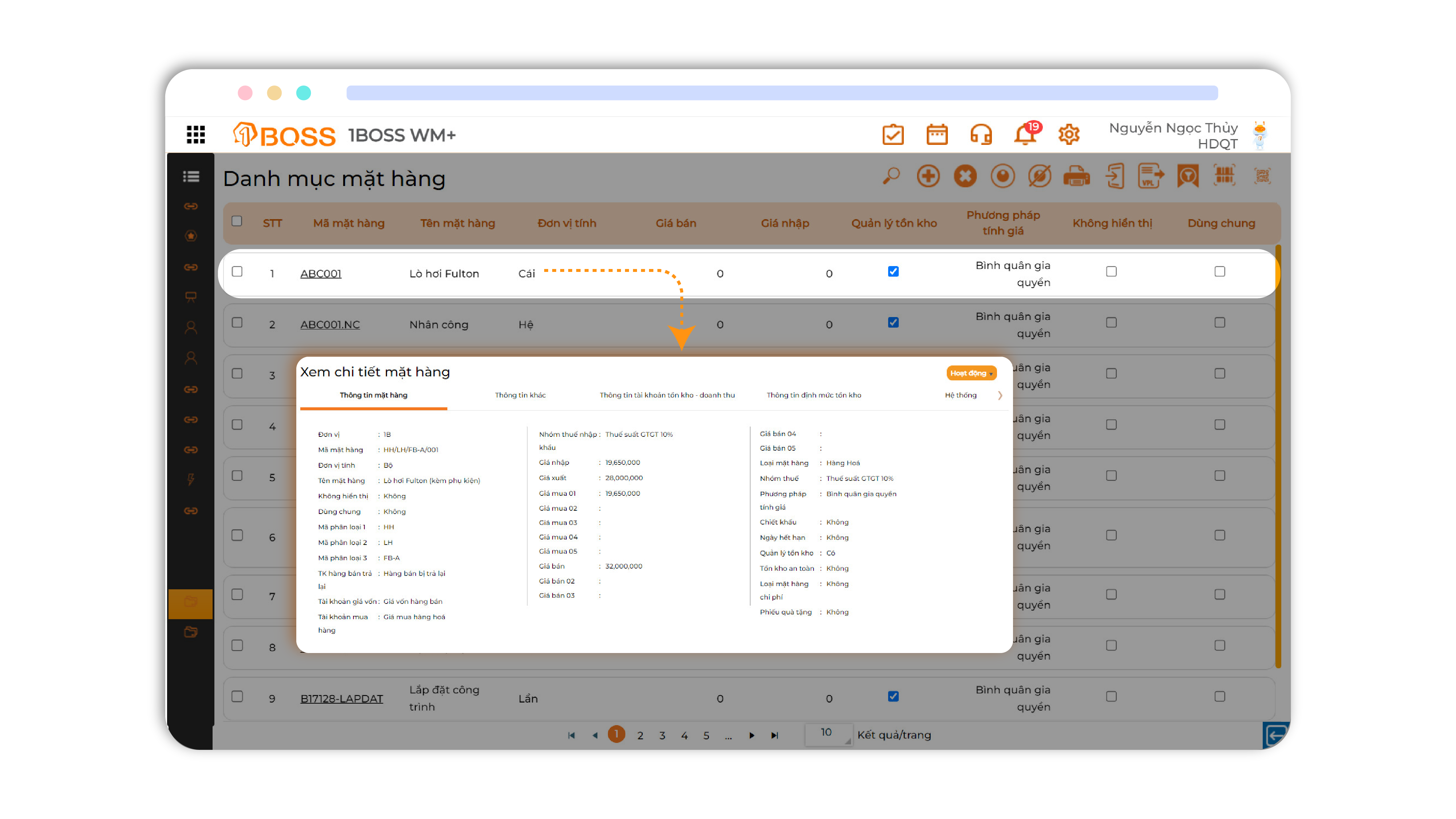 Danh mục hàng hóa