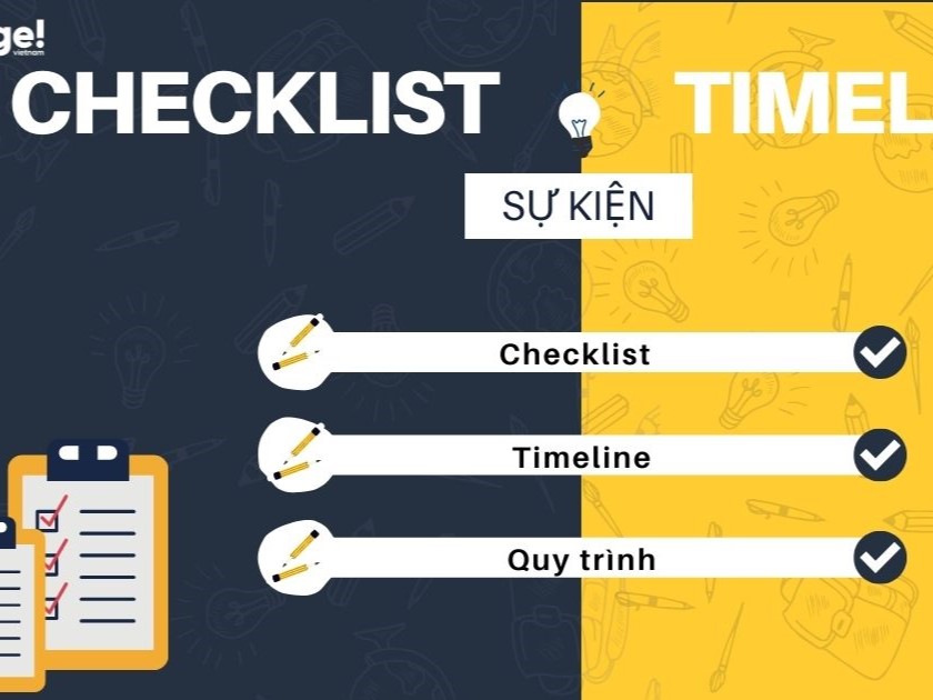 Mẫu checklist tổ chức sự kiện từ A-Z