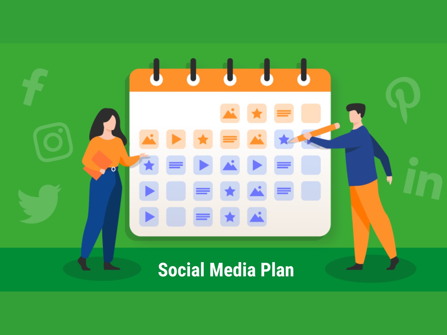 Mẫu Social Media Plan được dùng phổ biến 2023