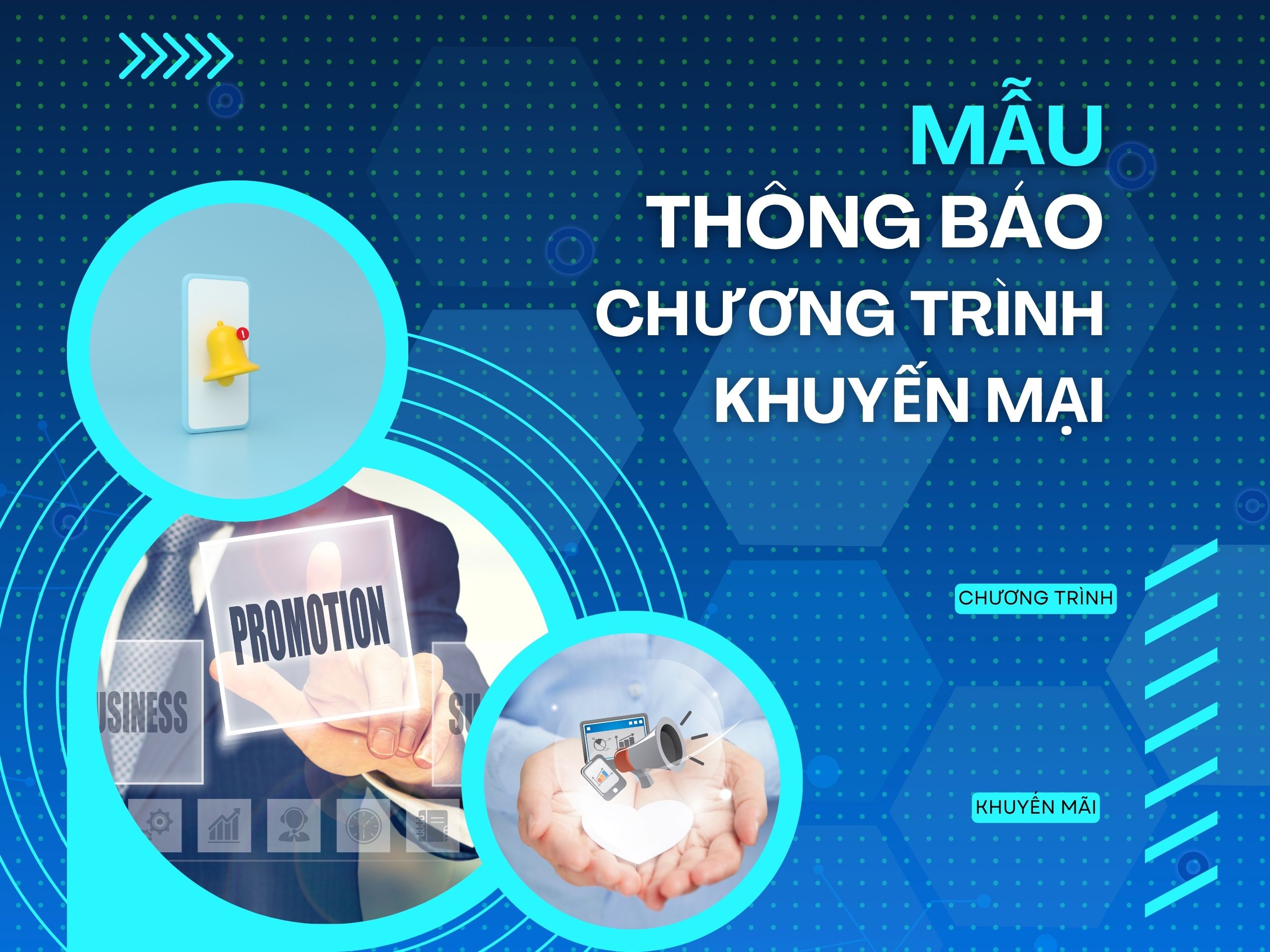 Mẫu thông báo chương trình khuyến mại chuyên nghiệp 