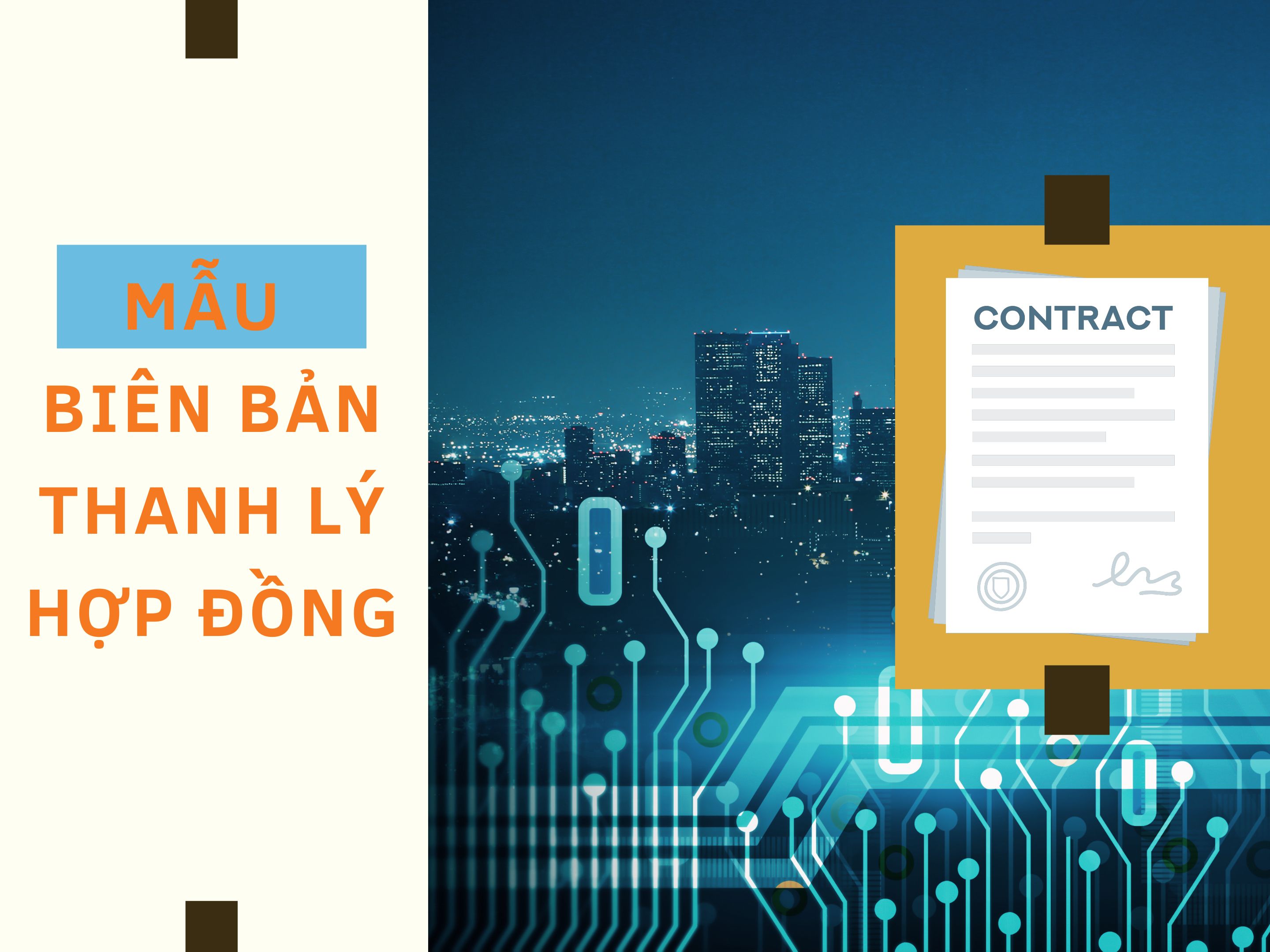 Mẫu biên bản thanh lý hợp đồng chuẩn nhất 2023