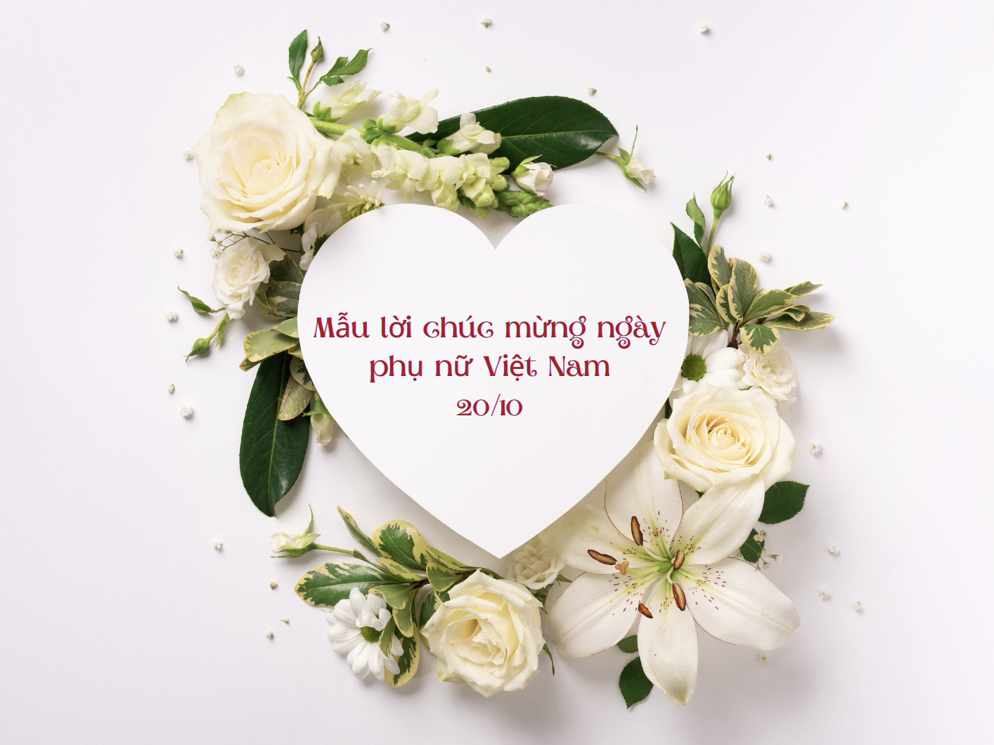 Mẫu lời chúc mừng ngày 20/10 hay nhất năm 2023