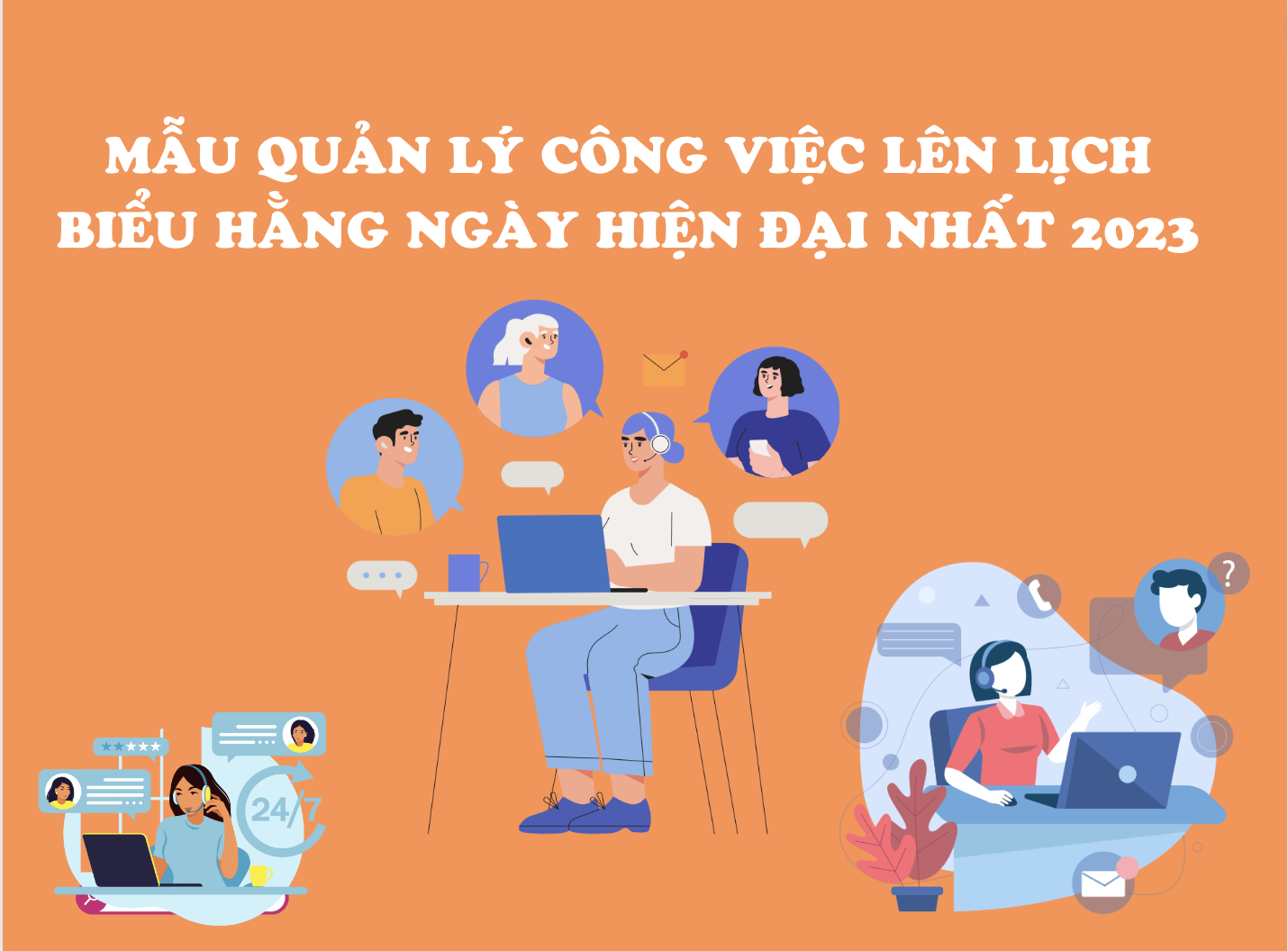 Mẫu quản lý công việc lên lịch biểu hằng ngày hiện đại nhất 2023