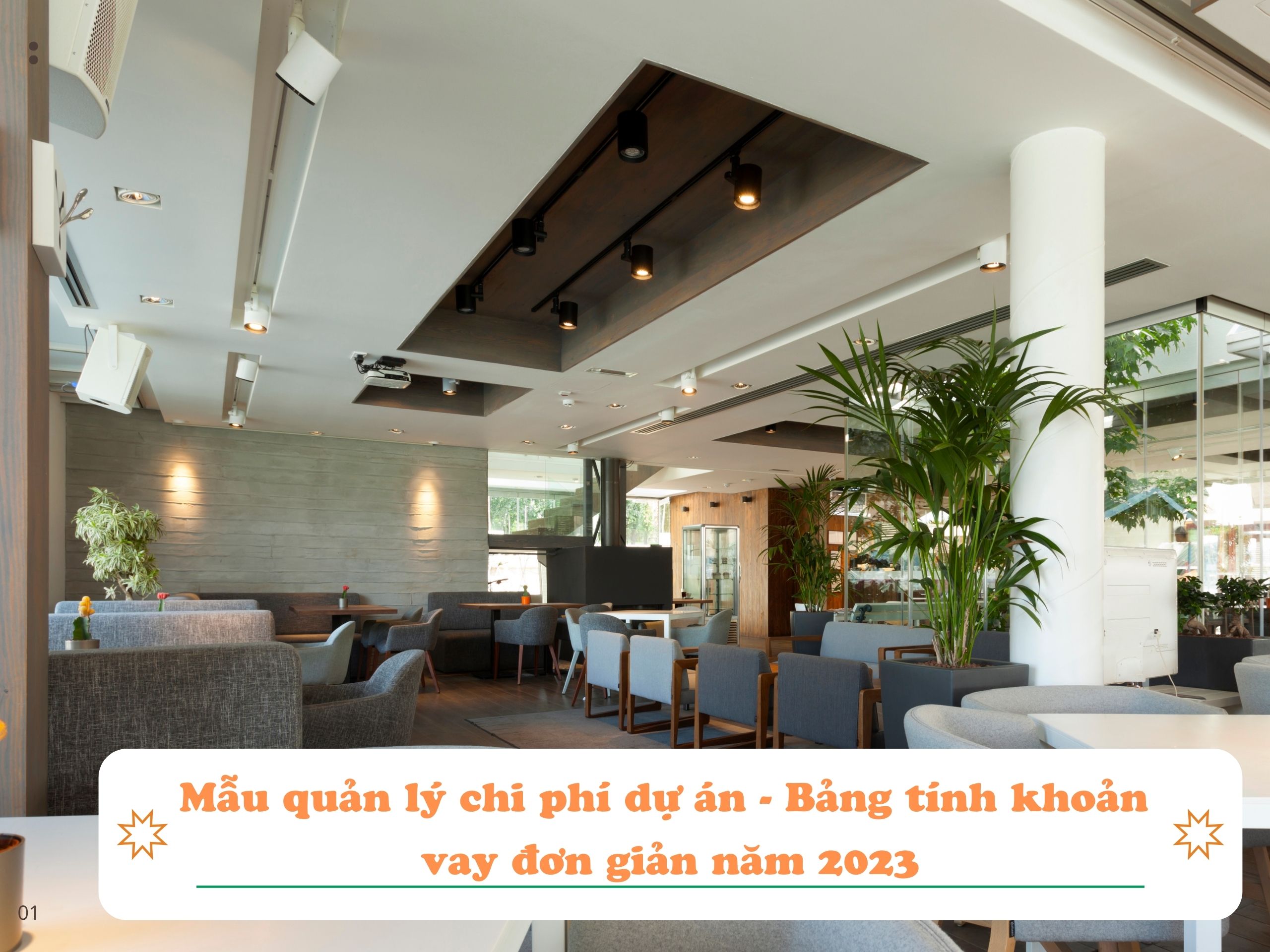 Mẫu quản lý chi phí dự án - Bảng tính khoản vay đơn giản năm 2023