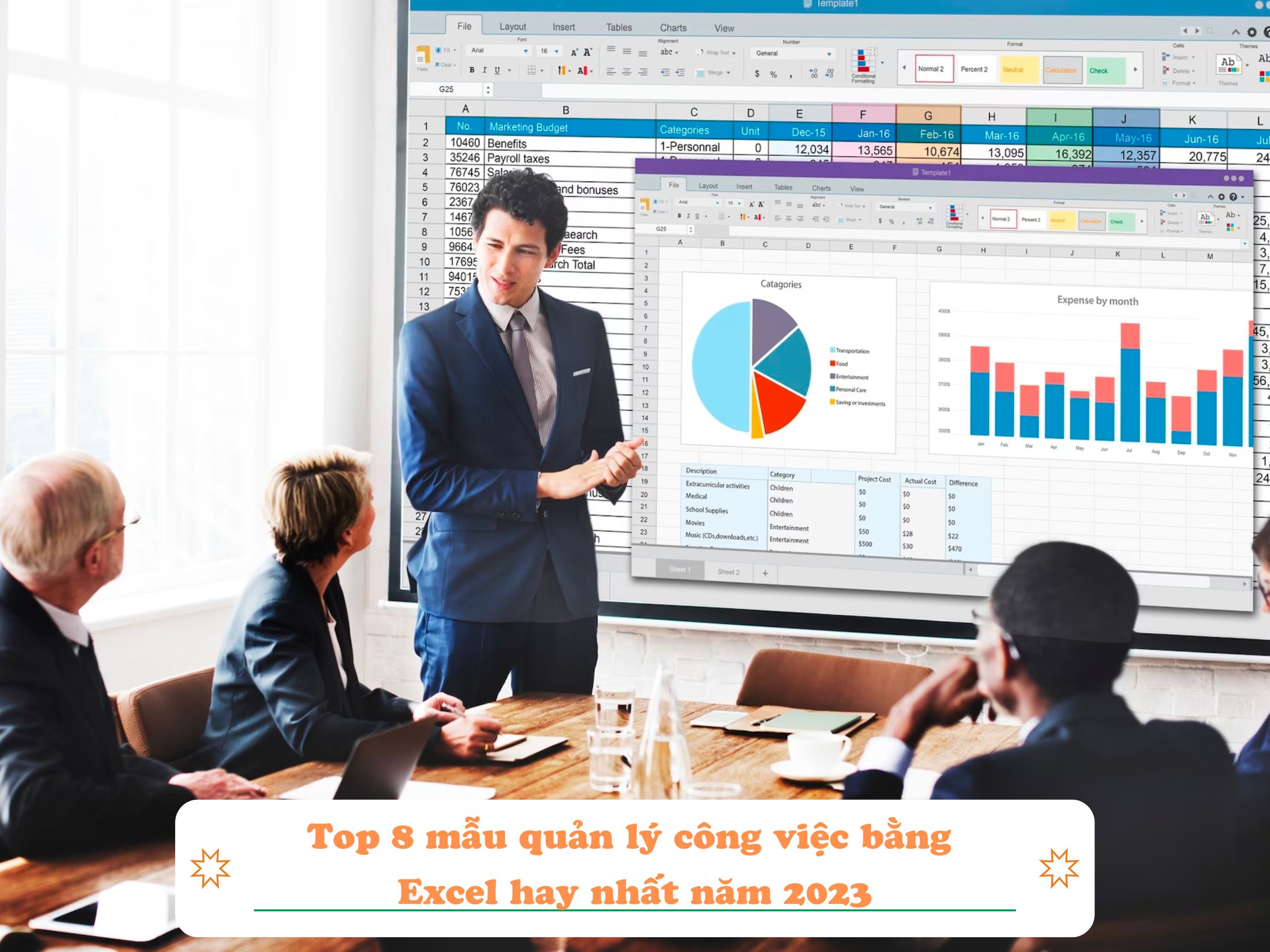 Top 8 mẫu quản lý công việc bằng Excel hay nhất năm 2023