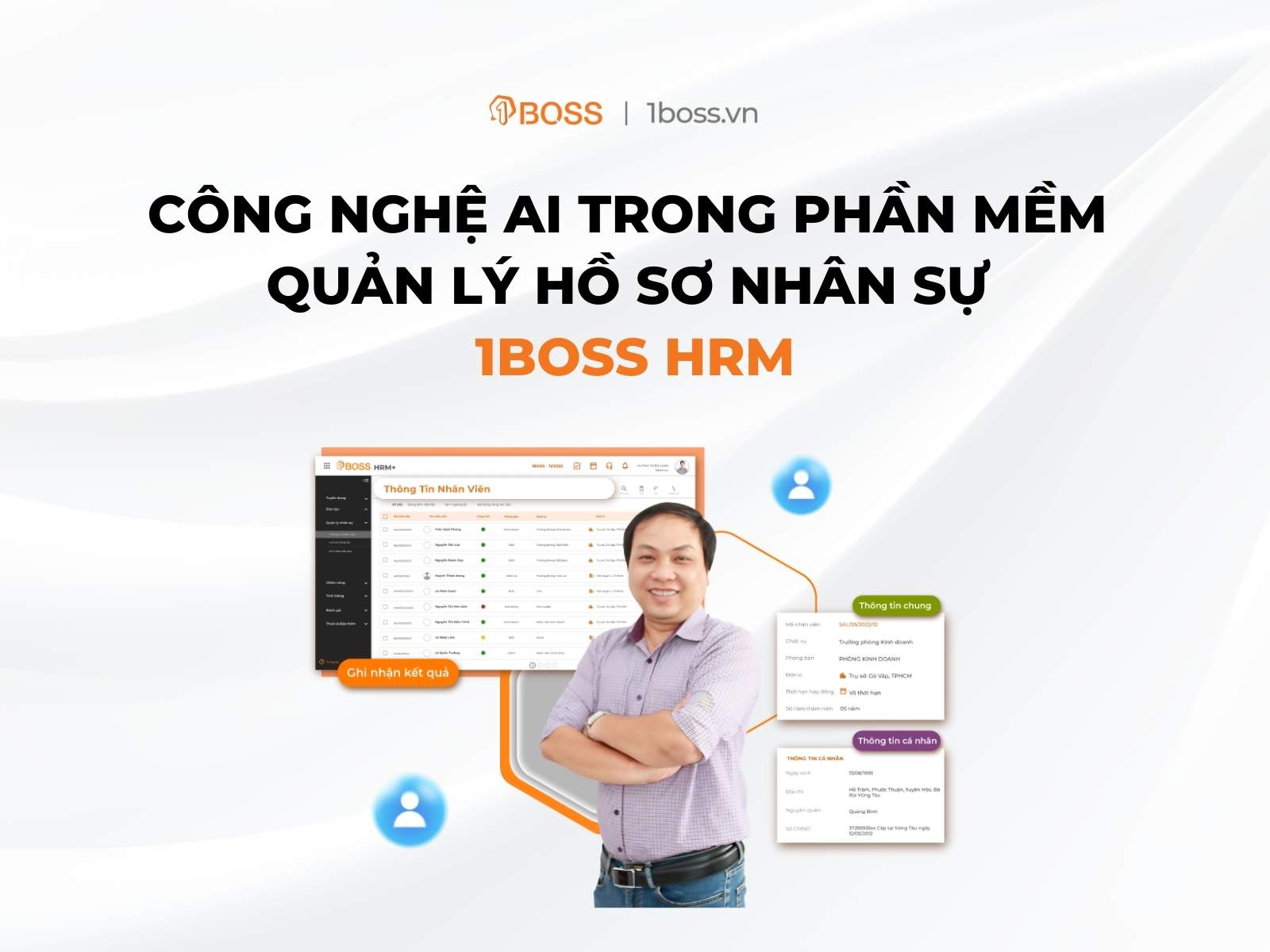 Công nghệ AI trong phần mềm quản lý hồ sơ nhân sự 1BOSS HRM