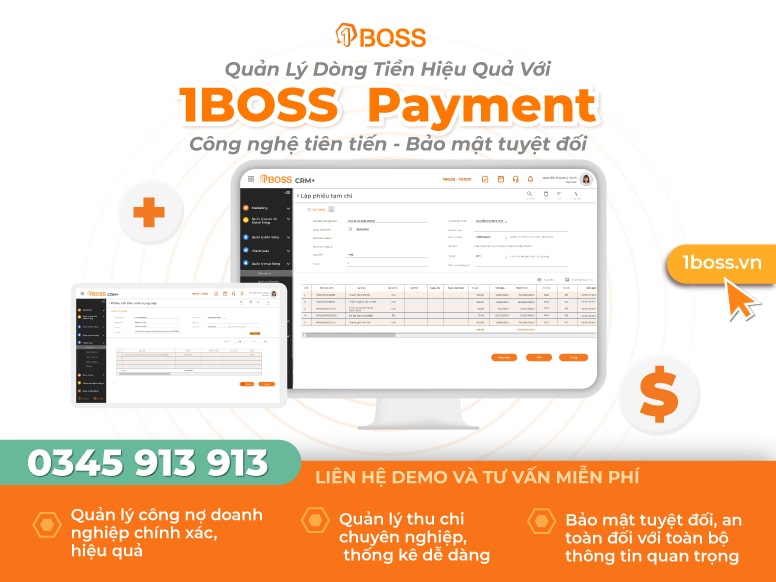 Click vào ảnh để xem trực tiếp các tính năng của phần mềm quản lý thu chi 1BOSS Payment