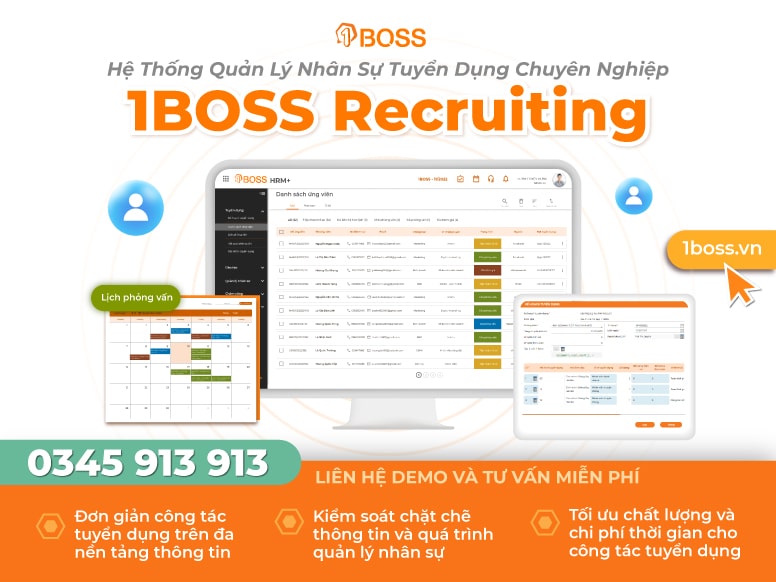 Quản lý tuyển dụng nâng cao chất lượng ứng viên với 1BOSS Recruiting