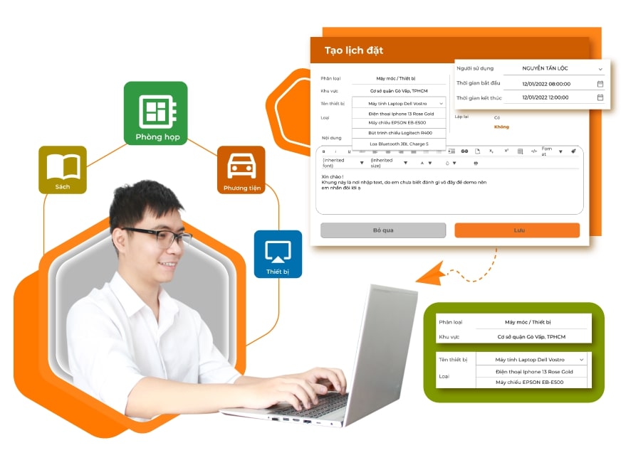 1BOSS Booking |Phần mềm quản lý lịch hẹn, lịch công tác online