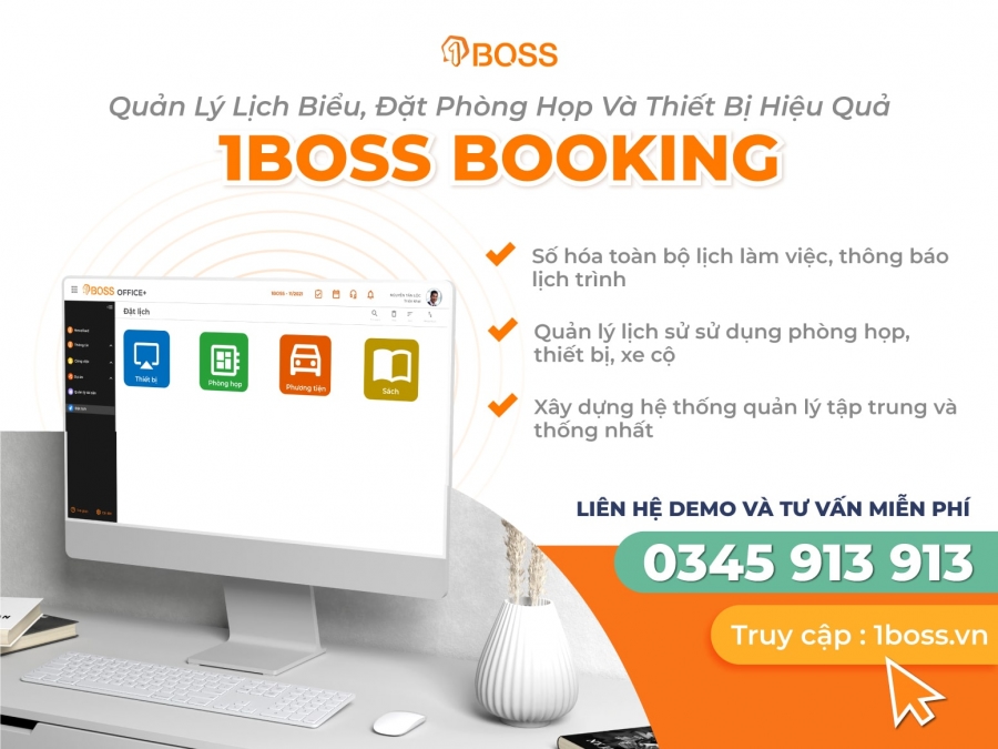 Phần mềm quản lý lịch 1BOSS Booking