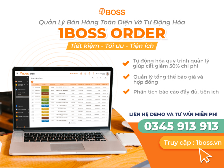 Quản lý đơn hàng hiệu quả tiết kiệm chi phí với 1BOSS Order
