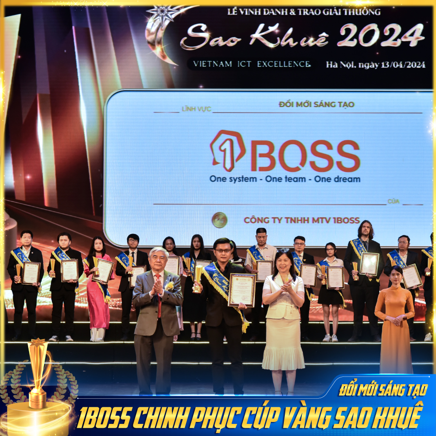 [Báo Vinasa] 1BOSS và Nền tảng quản trị doanh nghiệp toàn diện 1BOSS.VN - Giải pháp đổi mới sáng tạo chinh phục giải thưởng Sao Khuê 2024