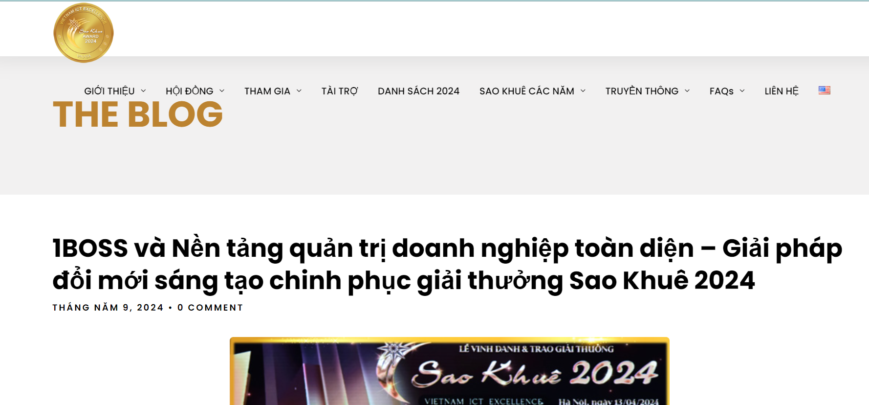 [Tin Blog từ Giải Thưởng Sao Khuê] Nền tảng quản trị doanh nghiệp toàn diện 1BOSS.VN - Nền tảng đổi mới sáng tạo chinh phục giải thưởng Sao Khuê 2024