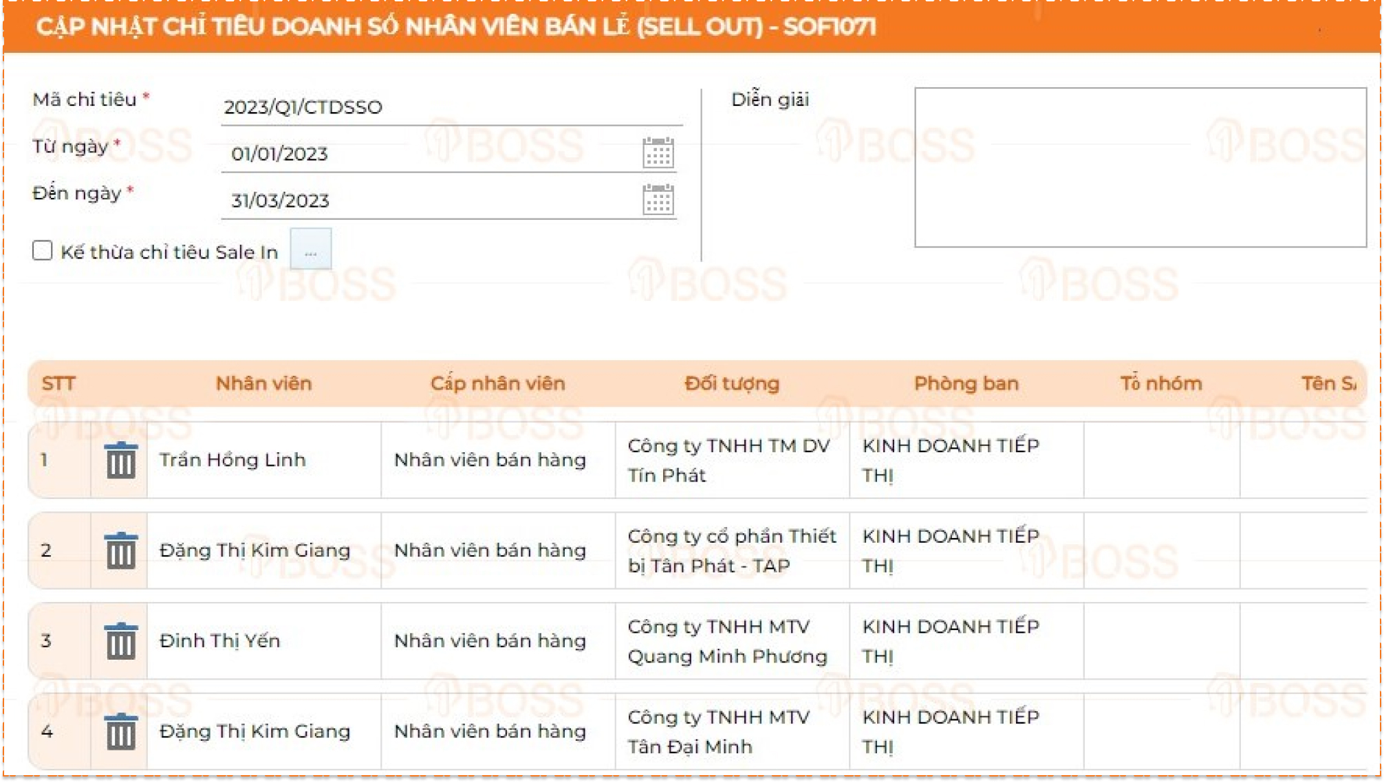 Đơn hàng bán lẻ (sell-out)