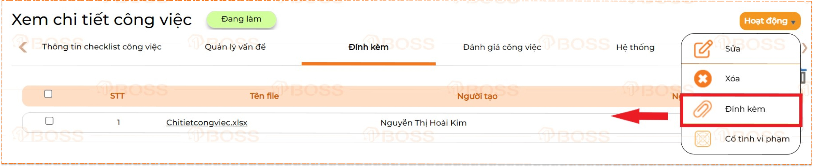 Công việc phát sinh/định kỳ