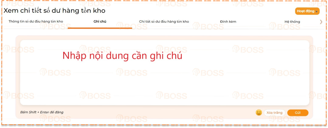 Số dư đầu hàng tồn kho
