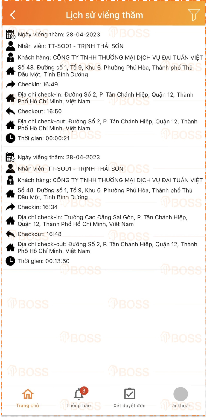 Viếng thăm khách hàng