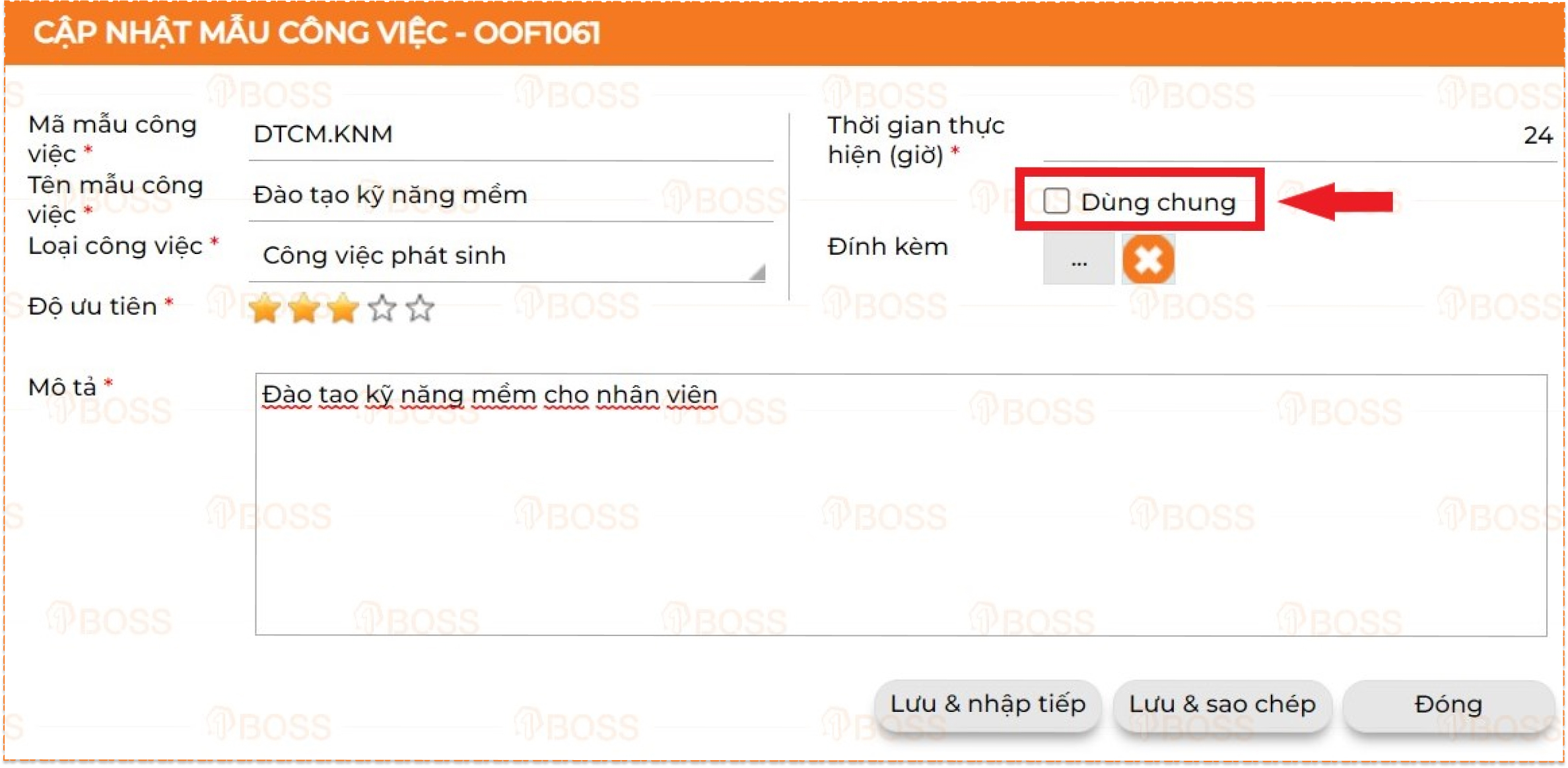 Công việc phát sinh/định kỳ