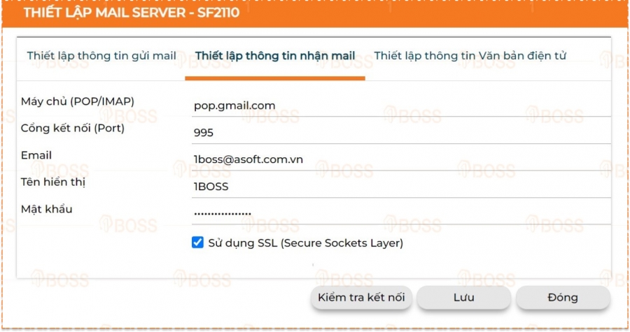 Thiết lập email