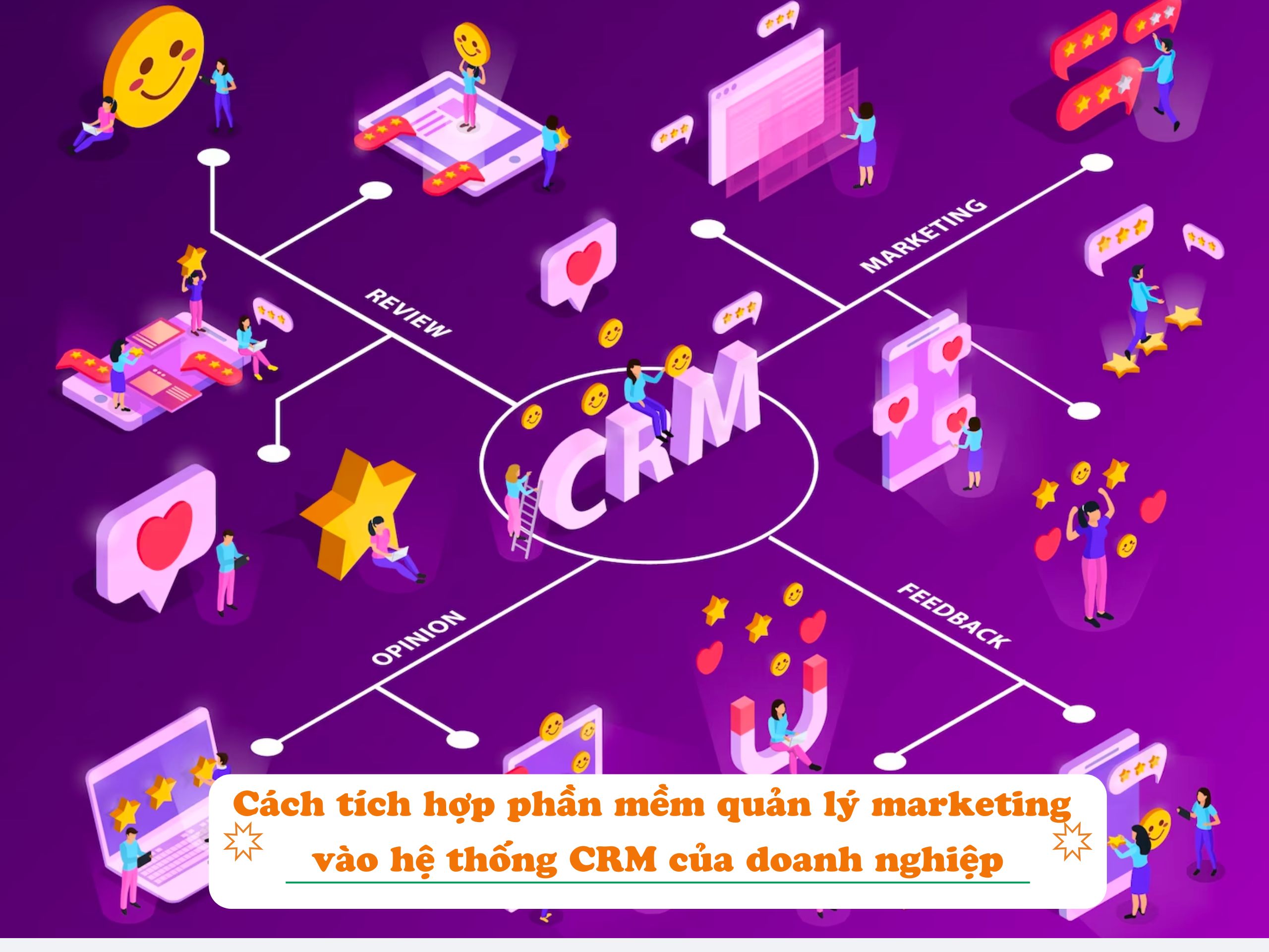 Cách tích hợp phần mềm quản lý marketing vào hệ thống CRM của doanh nghiệp